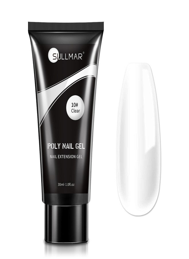 Sullmar 30ml Clear Poly Nail Gel Extension Builder Gel for Poly Gel Nail Art, DIY Salon at Home 1fl.oz - Image 1